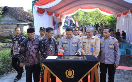 Polres Madiun Bangun Jembatan Demi Keselamatan dan Mobilitas Warga