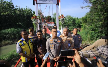 Polres Madiun Resmikan Jembatan Merah Putih Presisi, Akses Warga Kini Lebih Aman